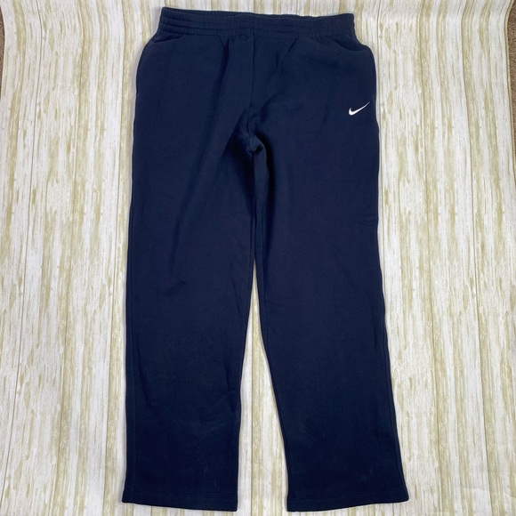 Nike Navy Blue Fleece Lined Sweatpants - Picture 4 of 5